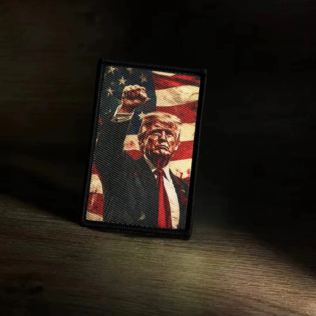 Parche táctico Trump Assassination, insignia de moral, brazalete militar, parches de gancho y bucle, ropa, mochila, pegatina impresa - imagen 2