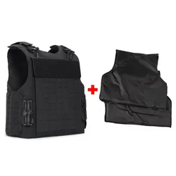 Chaleco táctico MOLLE protector anti puñaladas de liberación rápida