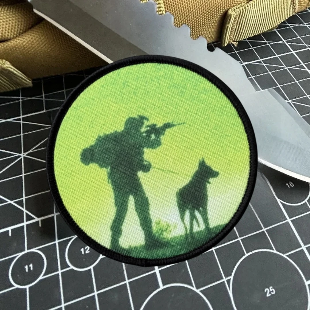 Parche de perro K9, insignia de moral táctica, emblema del ejército militar, pegatina para mochila, parches de gancho y bucle impresos, ropa - imagen 4
