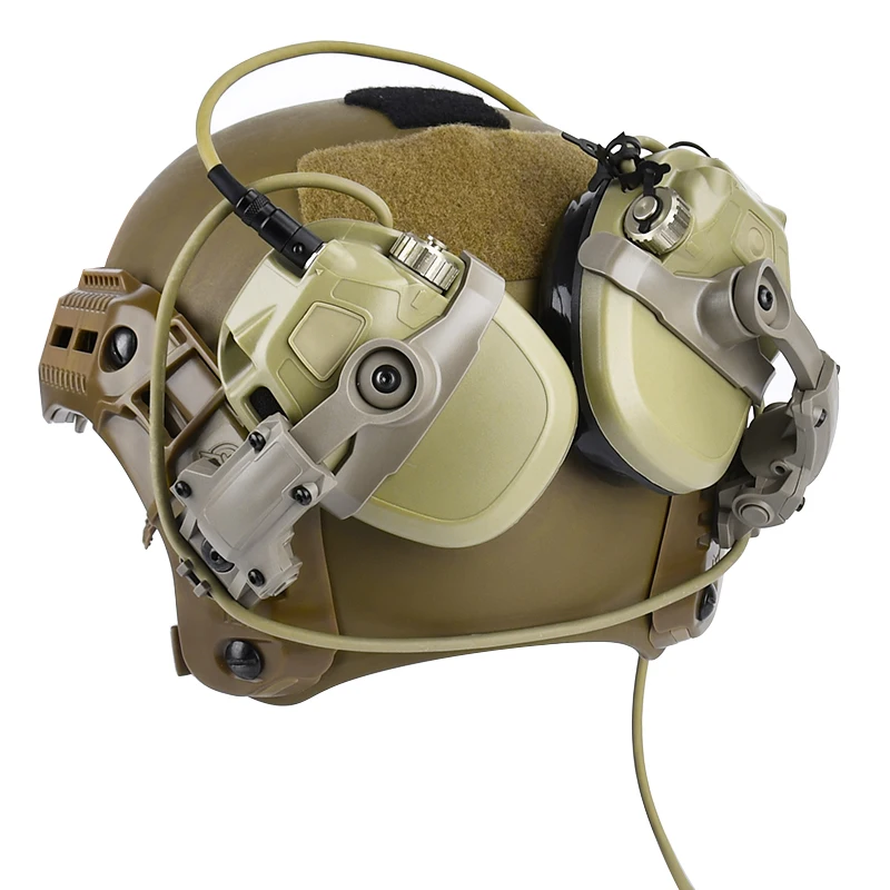 Adaptador de auriculares táctico AMP colgante Wendy FLUX soporte de orejera para casco rápido 360 °   Rotación para disparar soporte para auriculares de caza - imagen 5