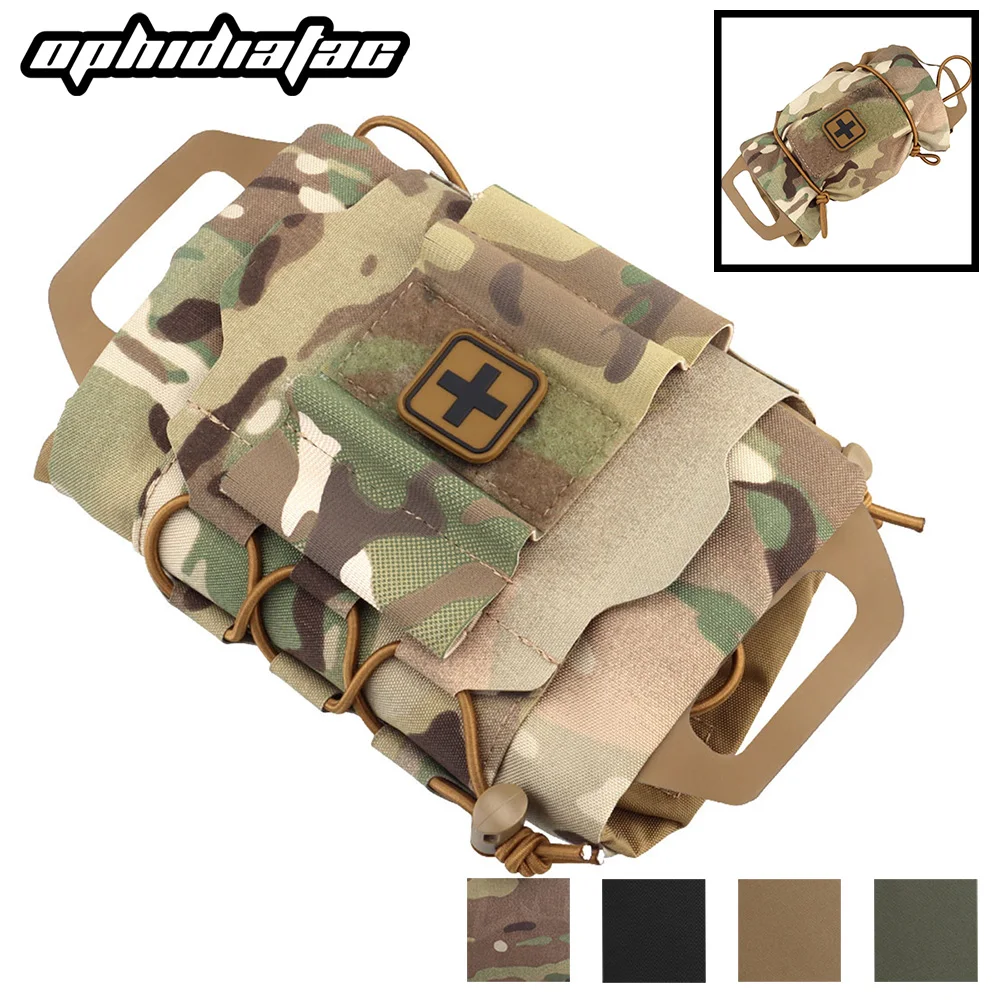 Bolsa médica OPHIDIAN Tac IFAK MOLLE, botiquín de primeros auxilios de despliegue rápido, bolsa de emergencia para caza al aire libre, Kit médico para acampar - imagen 4