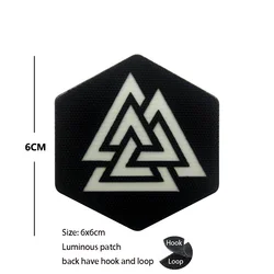 Vking Morale parche táctico hexagonal luminiscente corte láser mochila