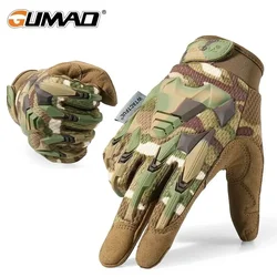 Guantes tácticos camuflaje – senderismo, escalada y combate con dedos completos
