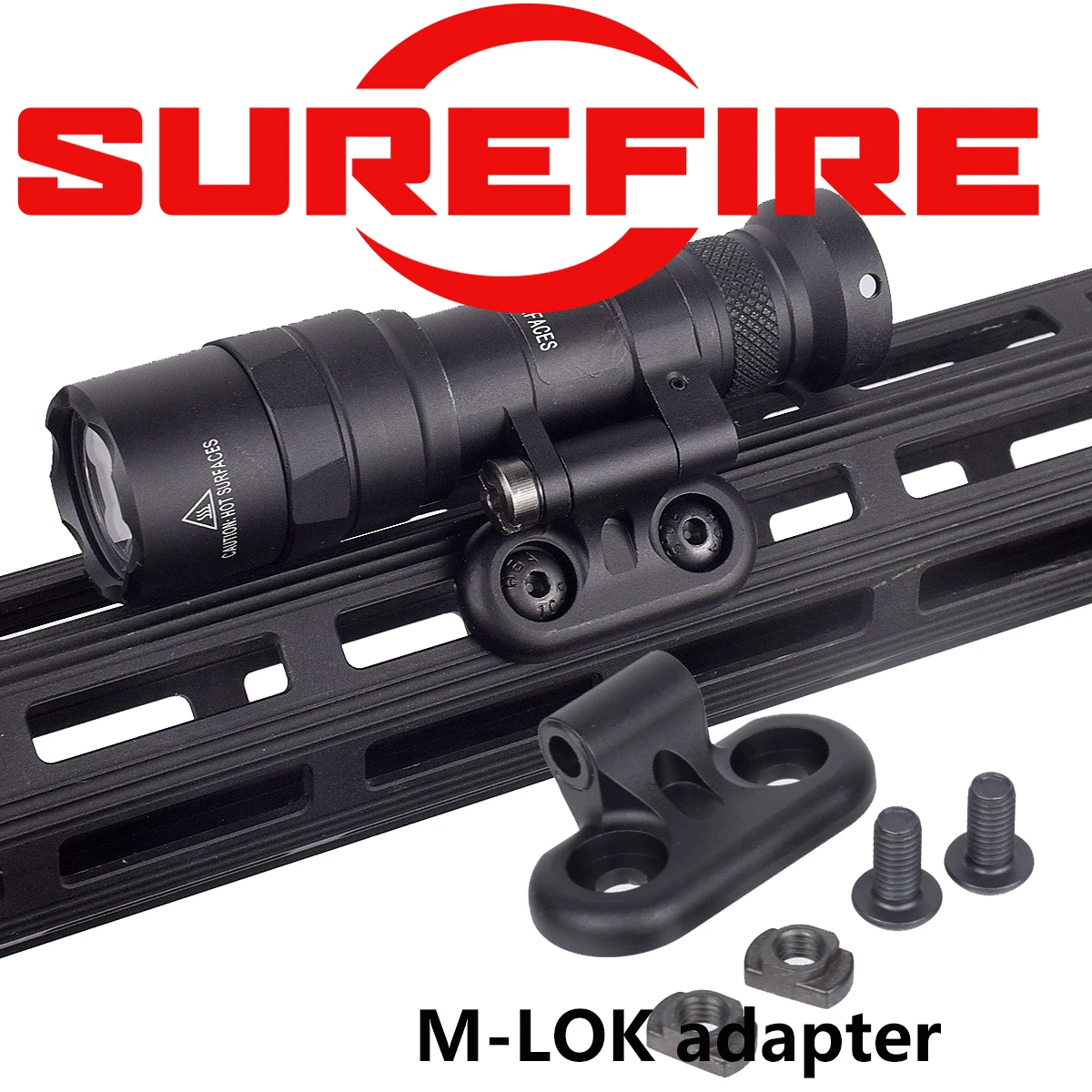 SureFire M340C M640DF M340V M640V Airsoft armas explorador linterna luz LED para montaje en riel de 20mm adaptador de riel M-lok - imagen 3