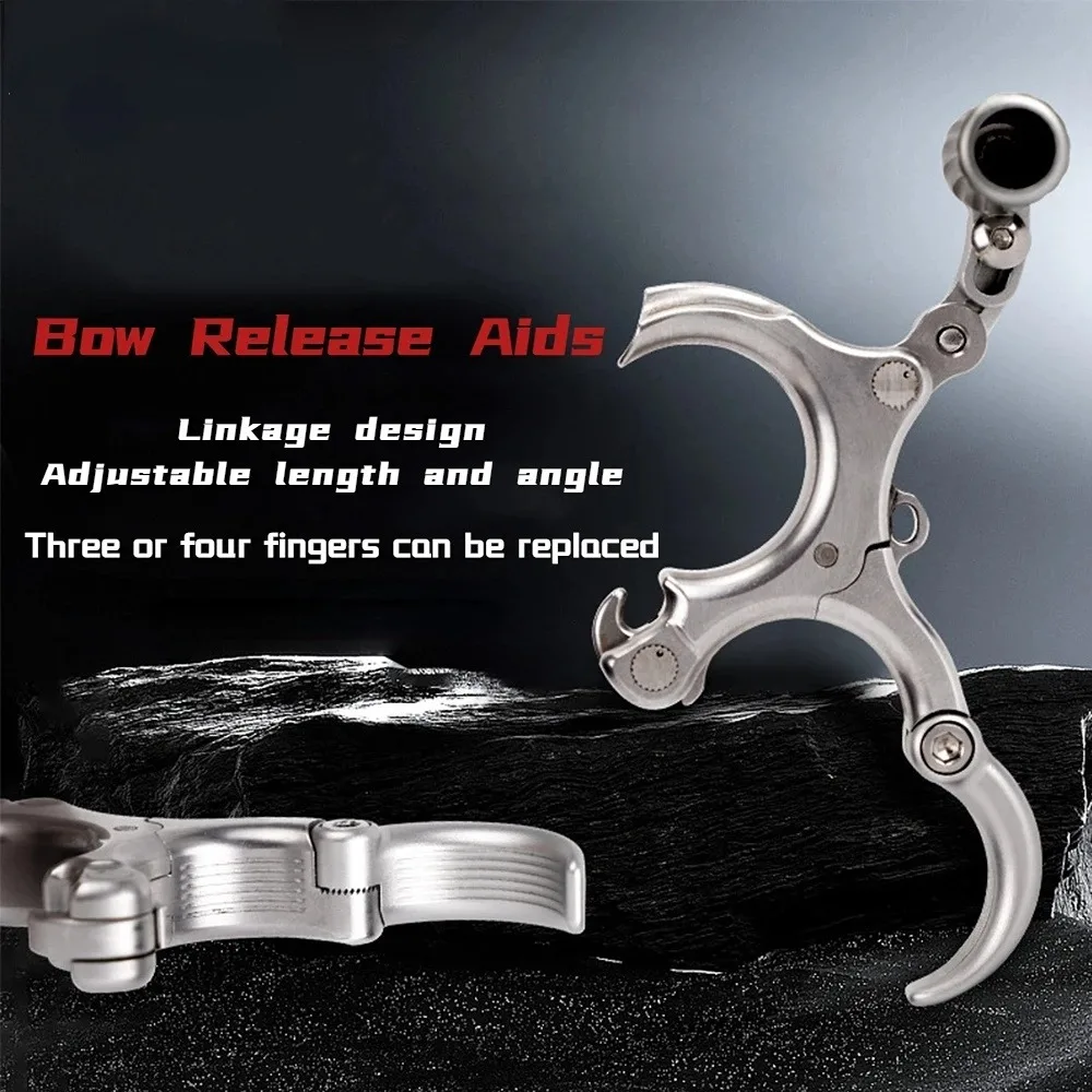 Ayuda para liberar los dedos, arco compuesto, pinza de agarre para pulgar, gatillo, entrenamiento de caza, tiro con arco, 3/4 - imagen 3