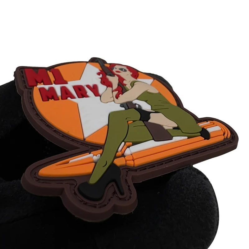 Parche luminoso de gancho y bucle de PVC para chica de Bikini, parches de accesorios de ropa, insignia moral para exteriores, insignias tácticas - imagen 4