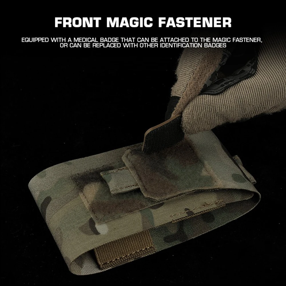 Kit de primeros auxilios táctico de emergencia para acampar al aire libre, senderismo, caza, montañismo, EDC, accesorios para caza y pesca, riñonera - imagen 2