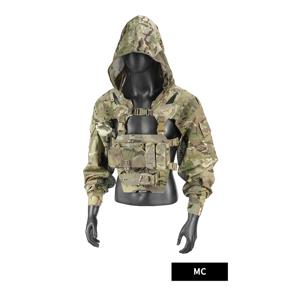 DMgear-Chaqueta táctica con capucha Original, ropa de camuflaje de manga larga con bolsa táctica, combinación cómoda y transpirable - imagen 2