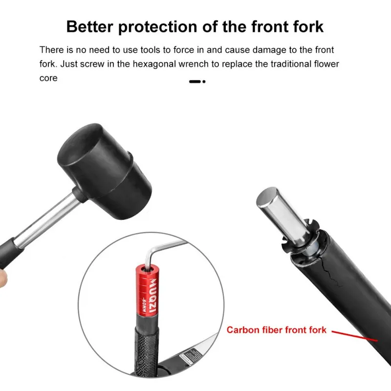 Extensor de altura de vástago de bicicleta, adaptador de elevación de manillar, espaciador de altura de aleación de aluminio 92/123mm 28,6mm, accesorios de ciclo de vástago de bicicleta - imagen 3