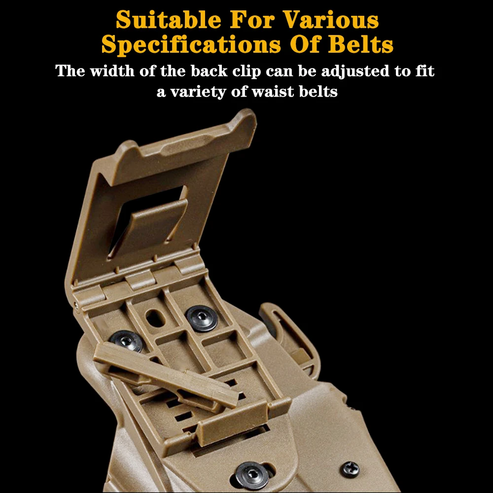 Funda de liberación rápida subcompacta para G26,P99C,G2,GLOCK 26/27/30/33/39,H & K P30SK 9mm/40 pistola Airsoft cinturón Clip funda de caza - imagen 5