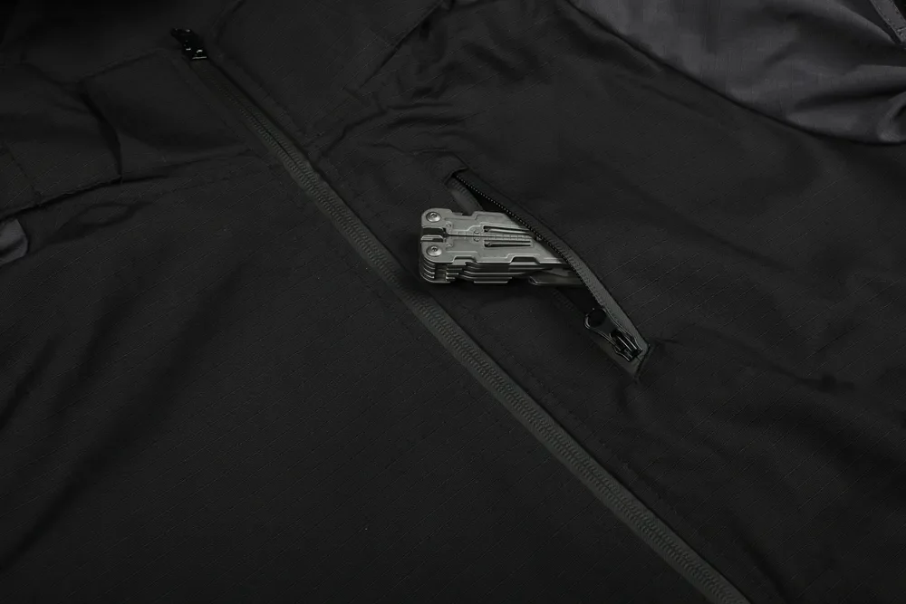 BAC-abrigo de ataque Industrial negro y gris, Top táctico, primavera y otoño, viajero fino al aire libre - imagen 3