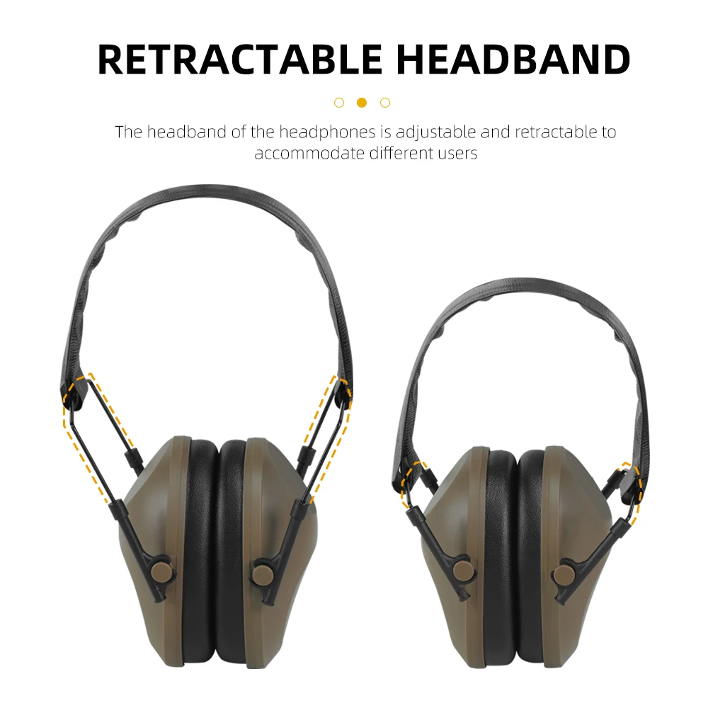 Orejeras insonorizadas sobre la oreja BOOIU: tácticas para actividades al aire libre y airsoft - imagen 5