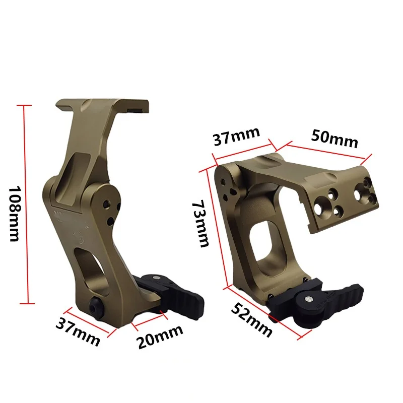 Soporte táctico GBRS 2,91 FTC OMNI MAGNIFIER 2,91 "línea central óptica con palanca QD montaje de envío rápido - imagen 4