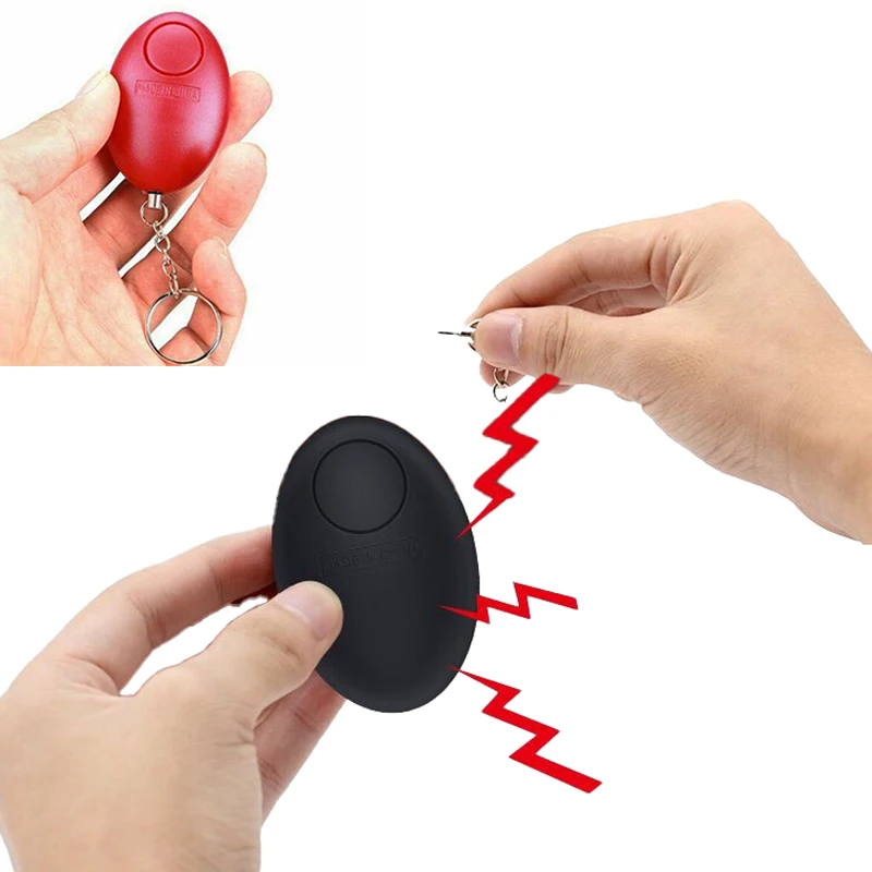 Alarma de autodefensa con forma de huevo de 120dB, llavero de grito fuerte barato para niñas y mujeres, alerta de protección de emergencia de seguridad Personal - imagen 3