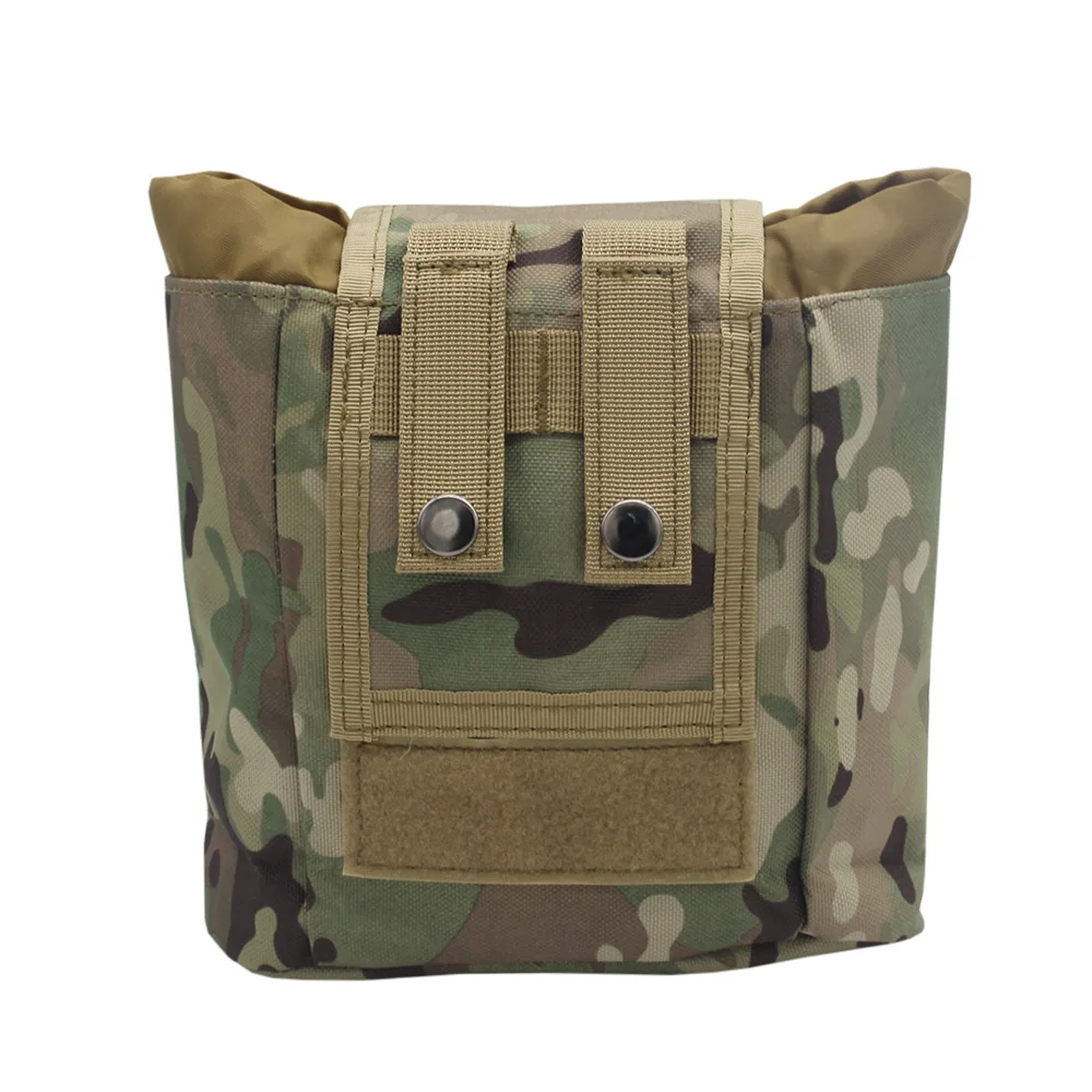 Bolsa de basura táctica plegable, bolsa de reciclaje de munición, equipo de caza, Airsoft, Paintball, Molle - imagen 4