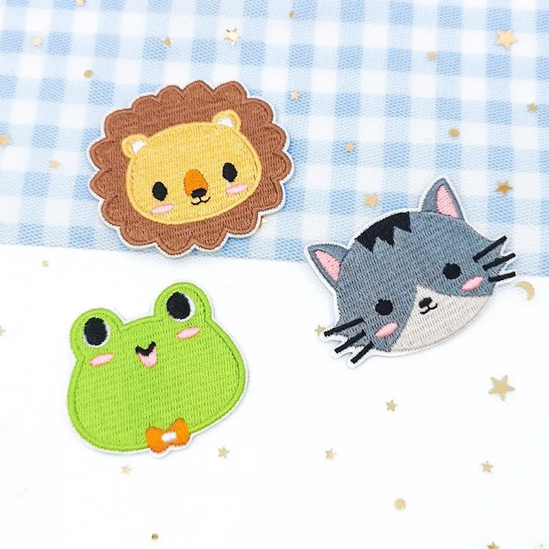 Parches termoadhesivos bordados de animales para chaquetas DIY - imagen 3