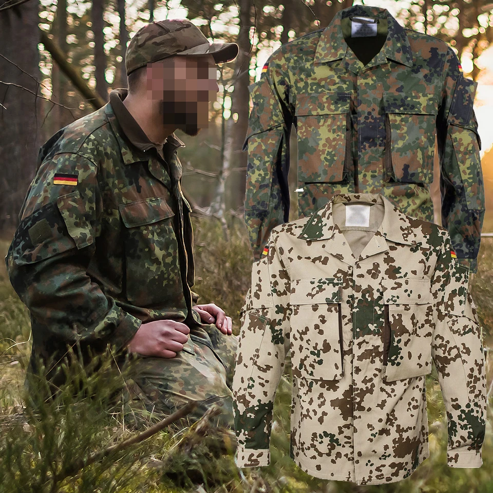 Chaqueta de entrenamiento de combate táctico alemán Jungle Desert Ksk, camiseta, chaqueta superior