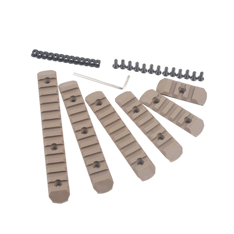 Riel Picatinny de polímero para M-LOK KeyMod, accesorio Airsoft 20 mm - imagen 3