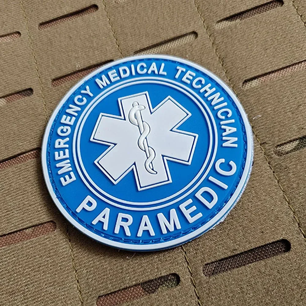 Parches de gancho y bucle de PVC 3D, estrella de la vida, serpiente, Batalla, señal de emergencia, emblema, insignias de moral en la mochila, pegatina de decoración - imagen 3