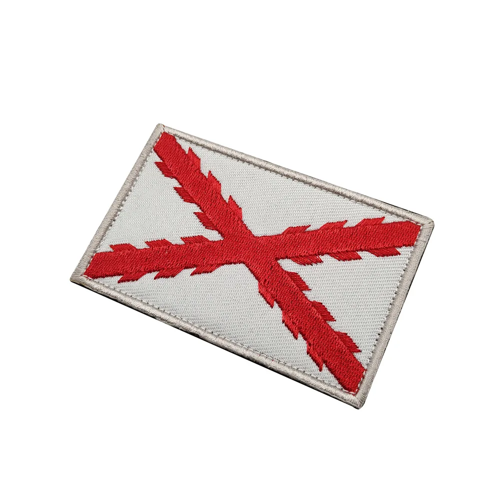 Parche de bandera de tenedor Borgoña, tira de pecho española, parche mágico, cataluña de Galicia, Valencia Andalucia, Asturias, insignia de águila de doble cabeza - imagen 5