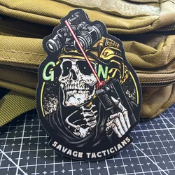 Parche Savage Tacticians calavera – Insignia velcro para mochila