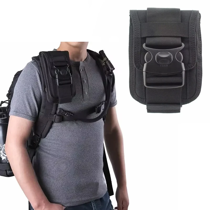 Bolsa táctica Molle para teléfono, bolso de doble capa, riñonera para teléfono móvil, bolsa para caza y Camping, bolsa portaherramientas - imagen 2