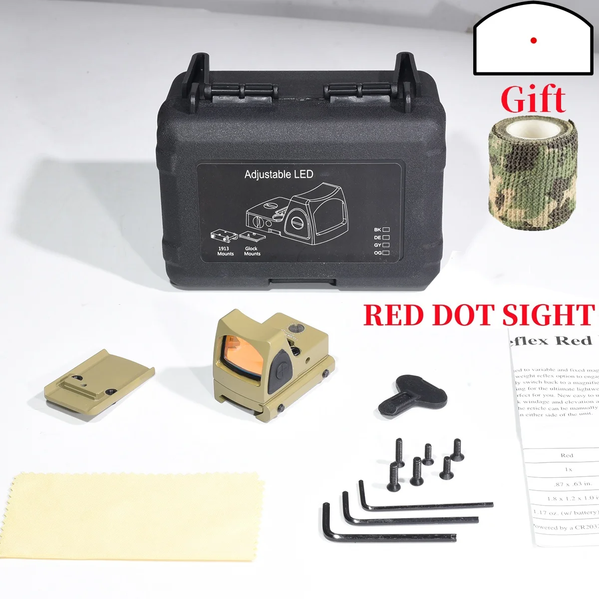 RED DOT--TAN