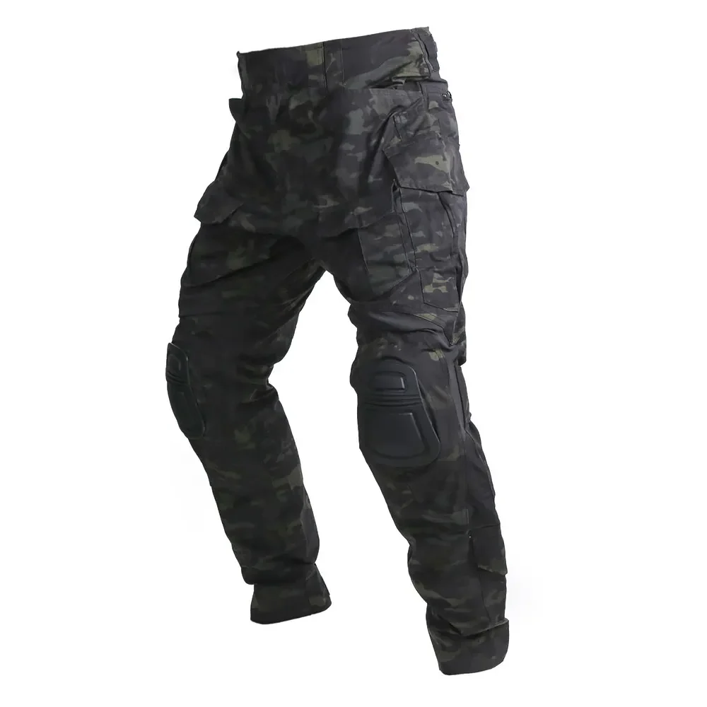 Emersongear G3 pantalones tácticos extendidos para hombre, pantalones Cargo de servicio, caza, senderismo, entrenamiento de combate, Airsoft, nailon, versión larga MCBK - imagen 2