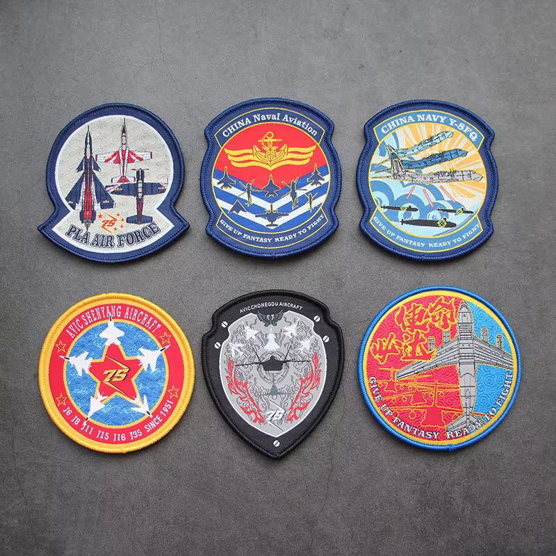 Parche militar bordado Marina insignia de avión de combate - imagen 5