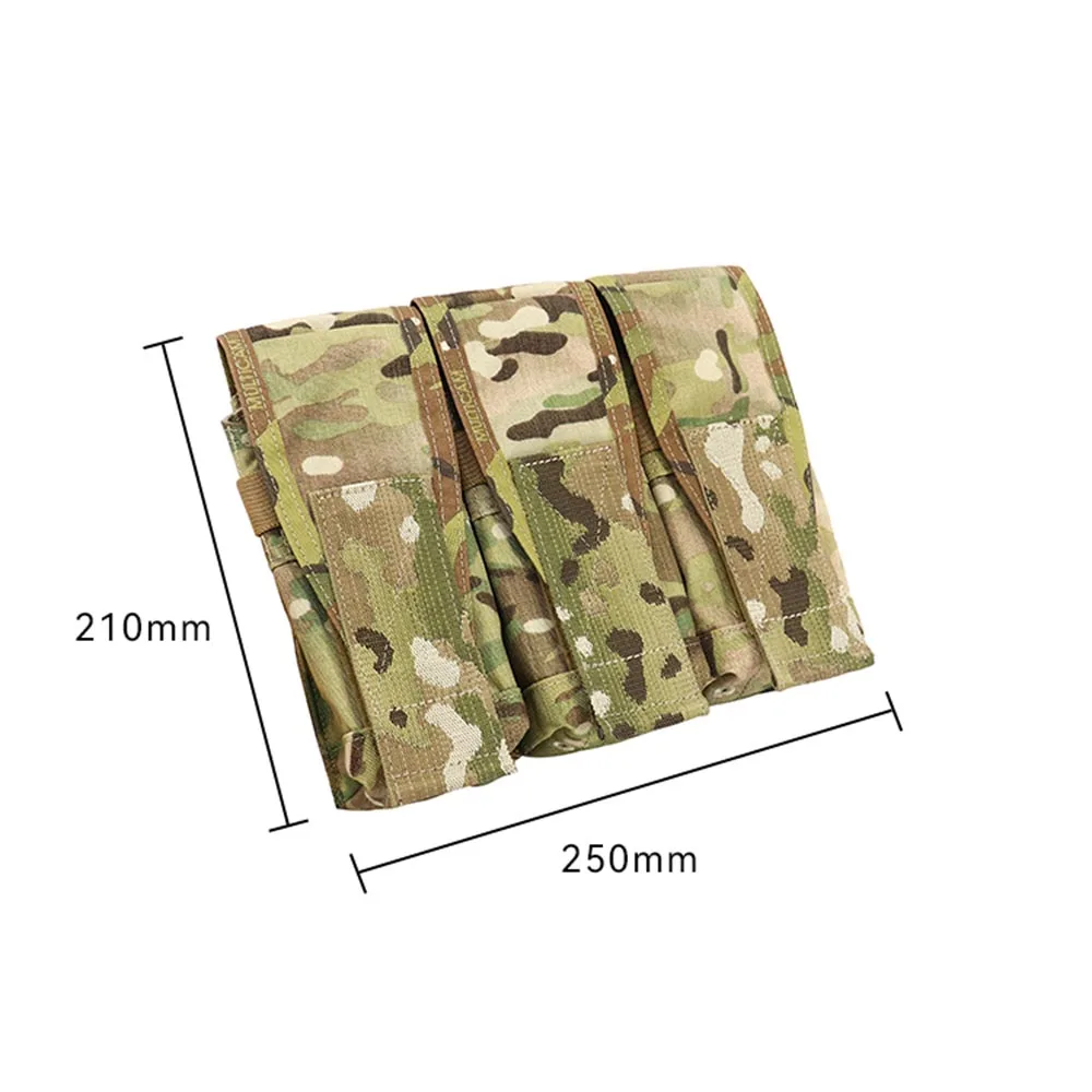 Chaleco táctico Molle Triple bolsa para revistas bolsa doble individual Mag bolsa de accesorios para M4 AK 762 mag - imagen 4