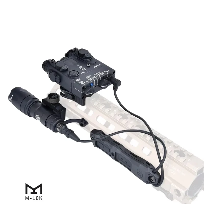TacticalDBAL A2 punto rojo verde Surefi M300 M600 linterna interruptor de presión caza Airsoft arma luz para riel MLOK KEYMOD de 20mm - imagen 5
