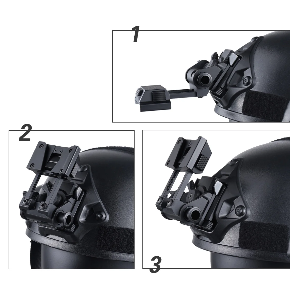 Wilcox L4G24: soporte metálico para visión nocturna en casco - imagen 3