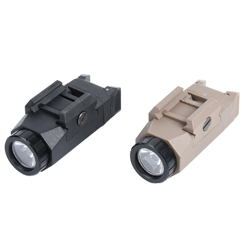 MINI linterna táctica militar APL pistola Gloc Airsoft accesorio para exterior caza explorador luz estroboscópica 400 lúmenes ajuste 20mm riel - imagen 2