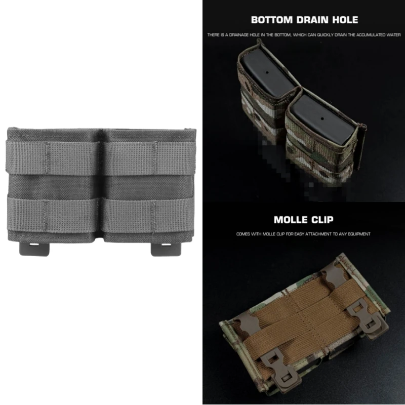 Paquete de accesorios para sistema MOLLE de caza al aire libre, paquete de funciones duales 5,56 (corto)