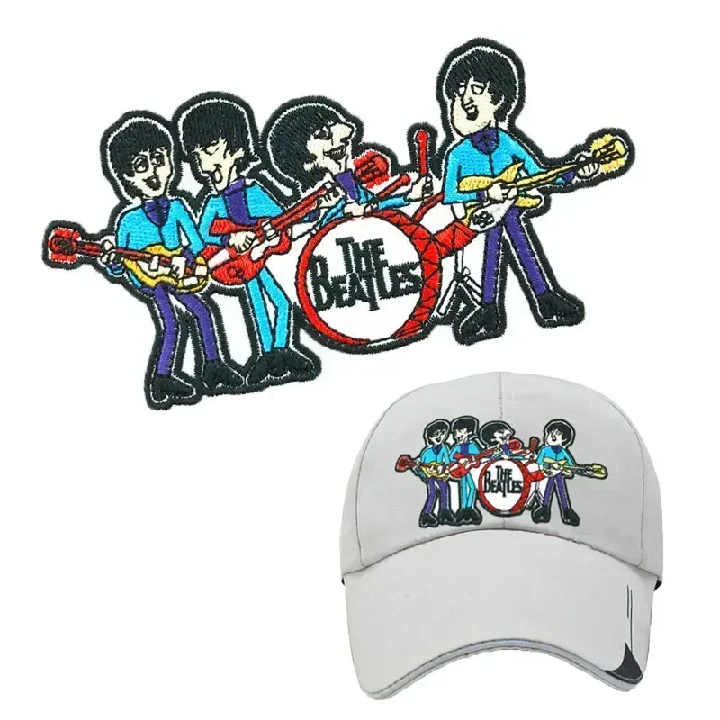 Insignias de ropa de banda Rock Diy, parches para planchar, apliques bordados de música, rayas Punk para ropa, chaqueta, decoración de pantalones vaqueros - imagen 5