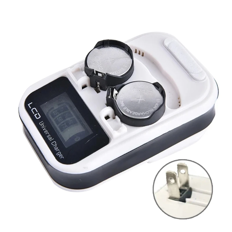 Cargador batería botón, pantalla LCD recargable para batería botón litio LIR2016 LIR2025 LIR2032 ML2016 ML2025 envío - imagen 4