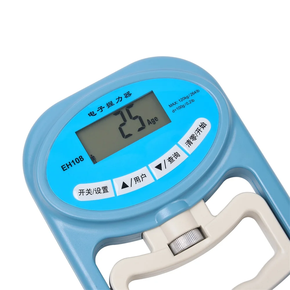 Medidor Digital de medición de agarre manual, entrenador de antebrazo, potencia de 198 libras/90 kg, fortalecedor de agarre para el hogar y la escuela - imagen 5