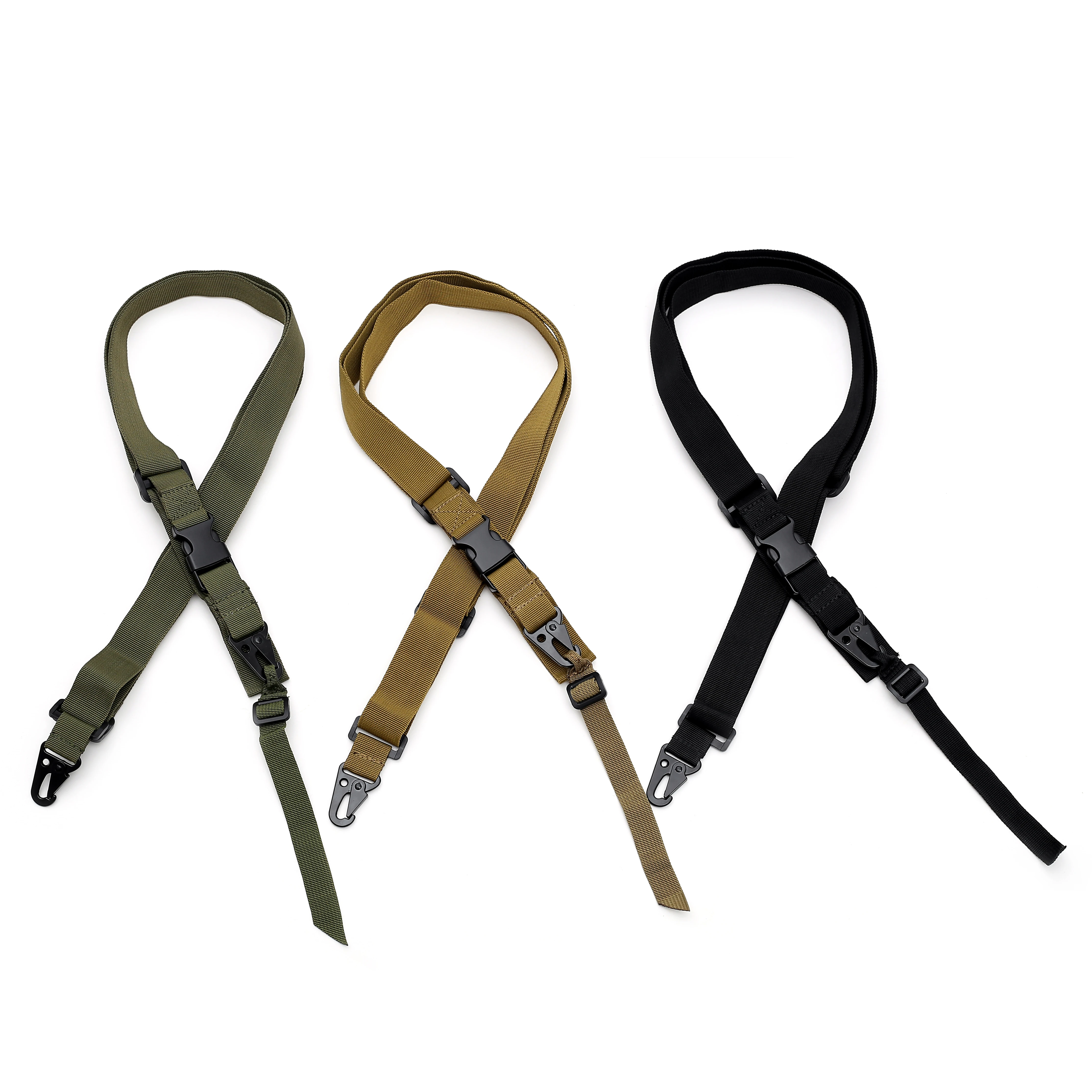 Eslinga para pistola, correa de hombro de 3 puntos, accesorios de caza para deportes al aire libre, cinturón de flejado ajustable para Rifle de tres puntos Airsoft, cuerda para pistola - imagen 5