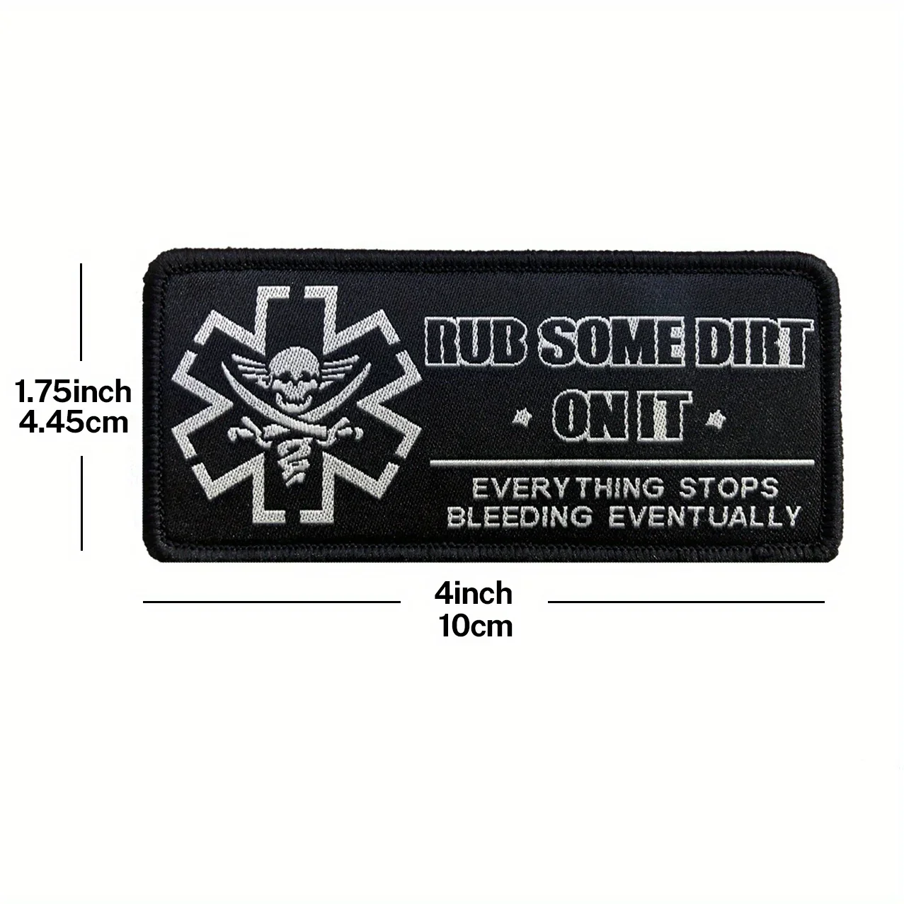 Rub Some Dirt On It Parche, Medic, EMS, EMT, Paramédico - Parche moral bordado - imagen 2