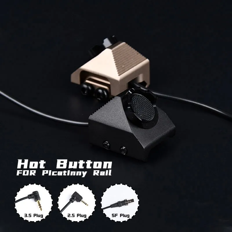 Surefir-Botón de presión caliente, Unidad de interruptor remoto para Surefir M600, M300, Airsoft Scout, linterna, PEQ-15, accesorios de NGAL - imagen 2