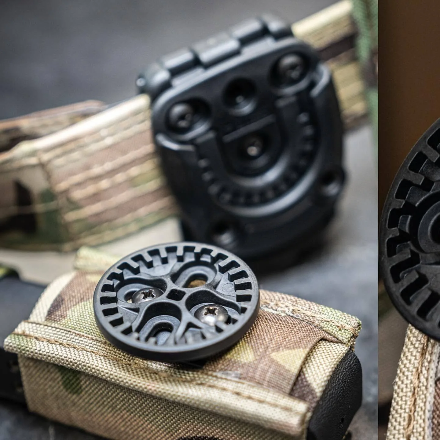 Mini sistema de montaje táctico Tek-Mount de conexión rápida para bolsas Mag, funda para pistola, bolsas de torniquete y equipo de cinturón de trabajo de caza - imagen 5