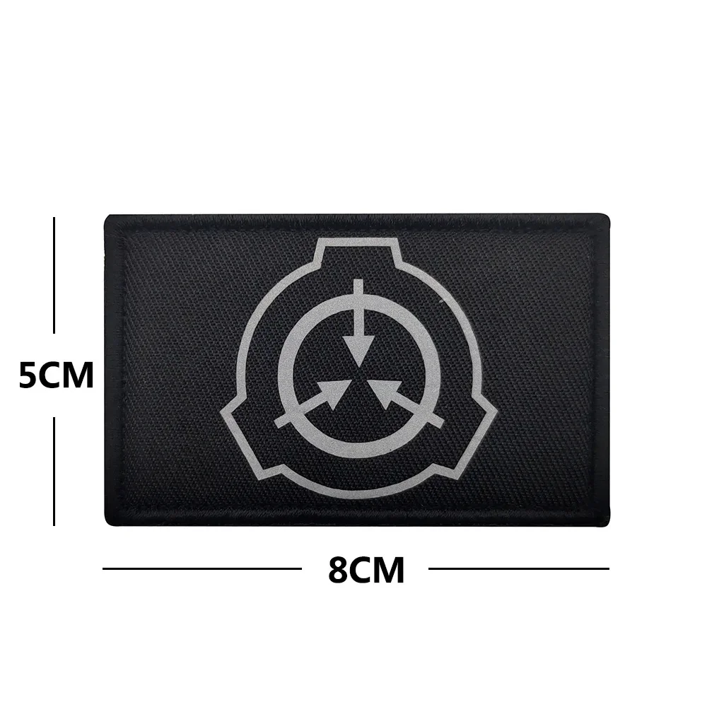 SCP-parche bordado reflectante IR, insignia de brazalete, parches tácticos militares de moral para ropa, apliques de mochila - imagen 4