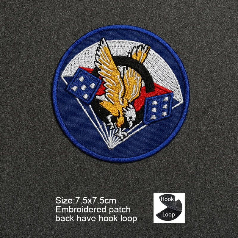 Parche de colección de brazalete militar tipo colección, chaqueta de vuelo bordada en 3D, charretera, pegatina de la Segunda Guerra Mundial, parche con gancho para mochila - imagen 4