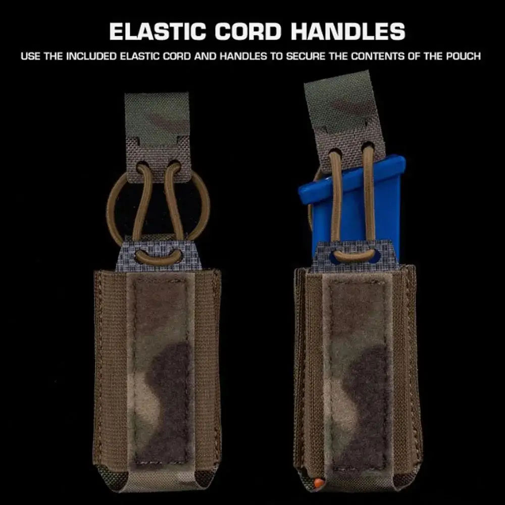 Bolsa táctica Molle de 9mm para cargador de pistola, soporte individual de liberación rápida para caza, tiro, Airsoft Mag, bolsa para linterna, bolsa para cuchillos - imagen 5