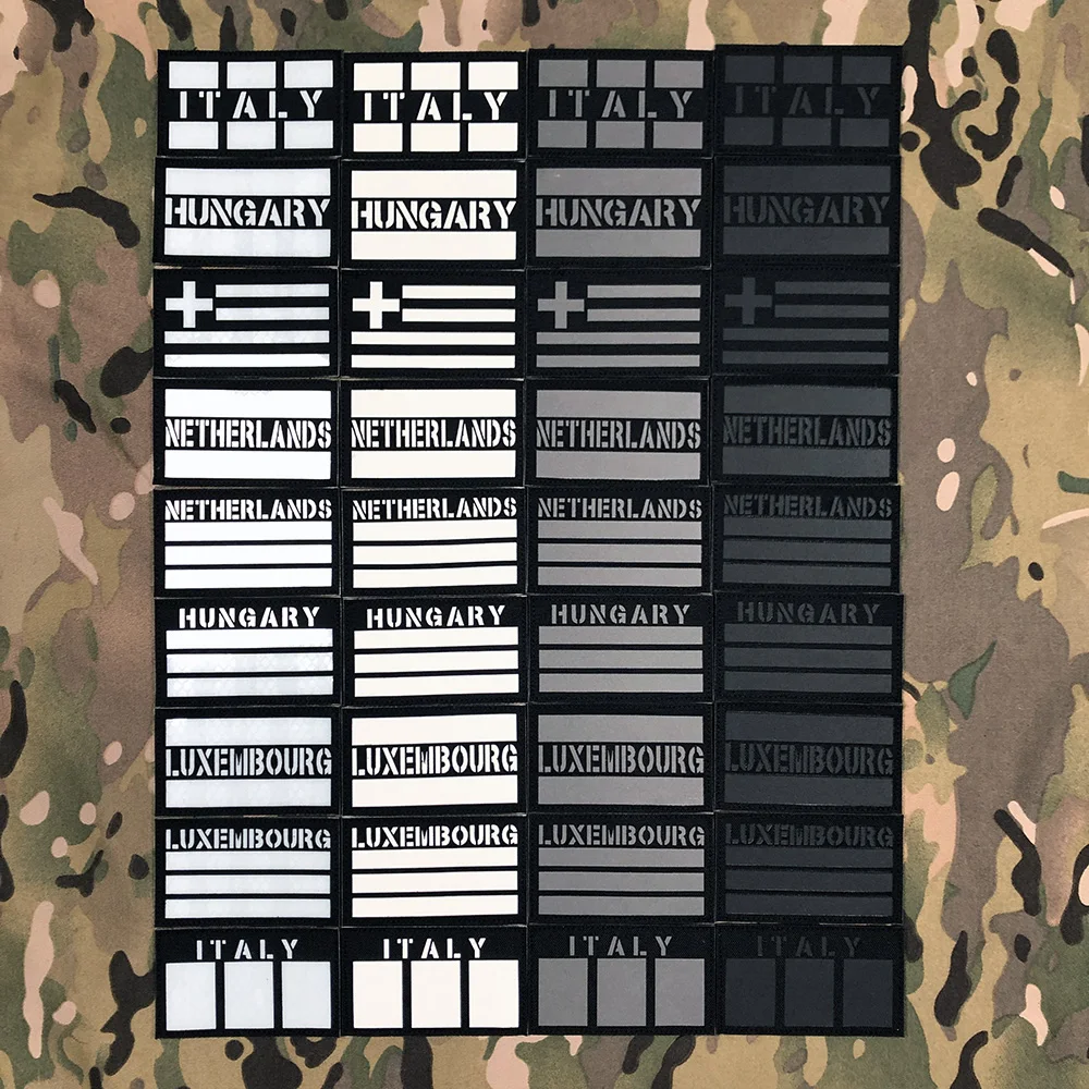 Parche de la bandera de Italia, Hungría, Bélgica, Países Bajos, Grecia - imagen 3