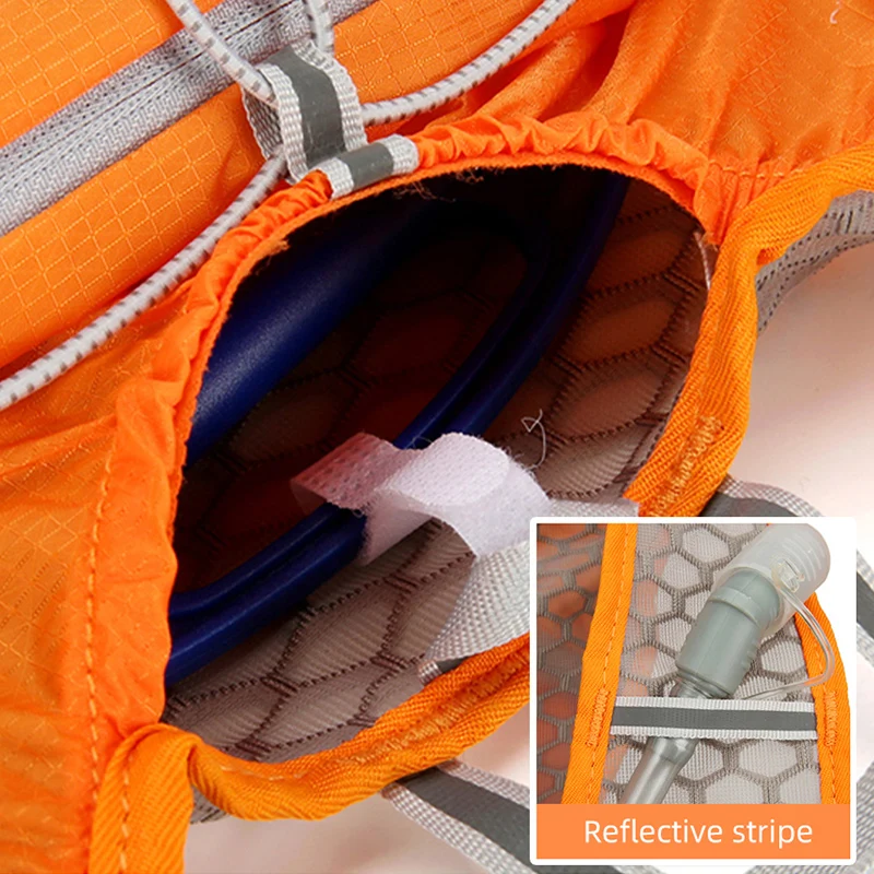 Mochila con chaleco hidratante para correr, bolsa de agua deportiva, mochila de almacenamiento ultraligera para correr, bolsa transpirable para bicicleta de maratón - imagen 5
