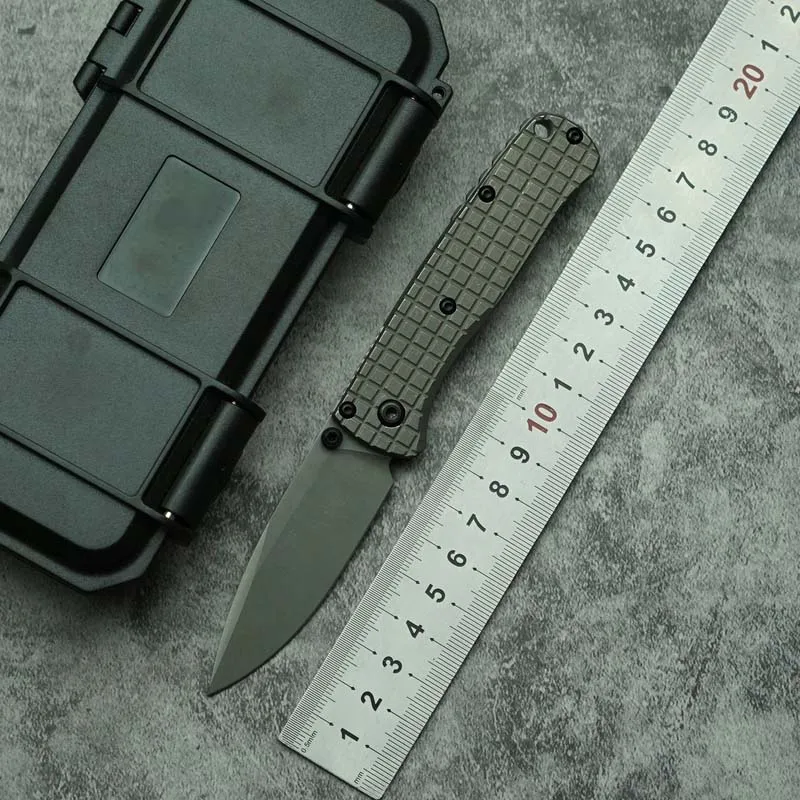 LEMIFSHE Mini BM533Ti cuchillo plegable EDC S90V/M390 titanio