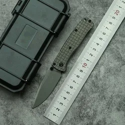 LEMIFSHE Mini BM533Ti cuchillo plegable EDC S90V/M390 titanio