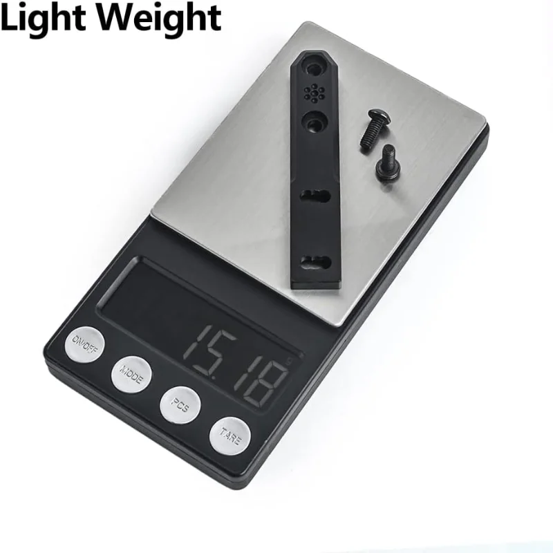 Soporte de explorador de fila tipo engranaje Airsoft para montaje de luz M-LOK Compatible con luz de explorador serie M300/M600 (negro) - imagen 5