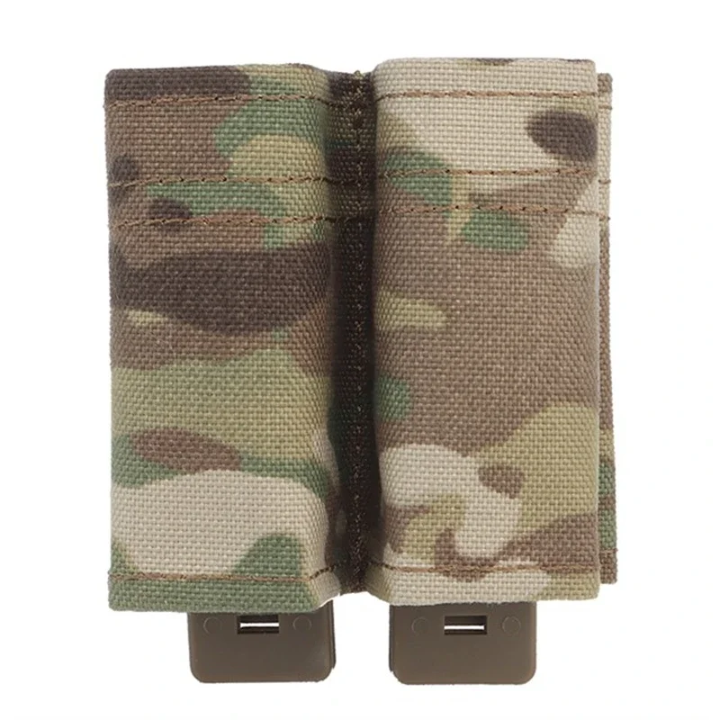 Bolsa de doble revista para pistola rápida de 9MM, bolsa táctica MOLLE Mag, inserto Kydex integrado para equipo de caza GL M9 P226 HK USP - imagen 4